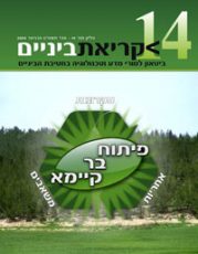 גיליון 14 לקריאת ביניים כריכה קדמית